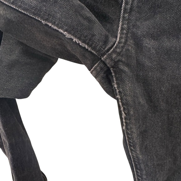 AGOLDE Cherie High-Rise Straight Jean in "Distortion" Black Size 24 - Picture 6 of 12